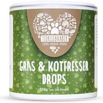 TIERLIEBHABER Gras & Kotfresser Drops für Hunde, beruhigend bei Gras- und Kotfressen, mit Heilerde und Fenchel, 350g (ca. 150 Stück)