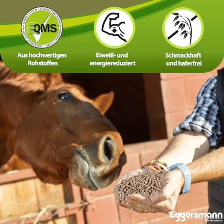 Eggersmann Mein Pferdefutter Kombi Pellets 6 mm, 25 kg - Eiweißreduziertes, haferfreies Mischfutter für Pferde & Ponys - Ideal als Ergänzung zur Hafer- & Heufütterung – Bild 2
