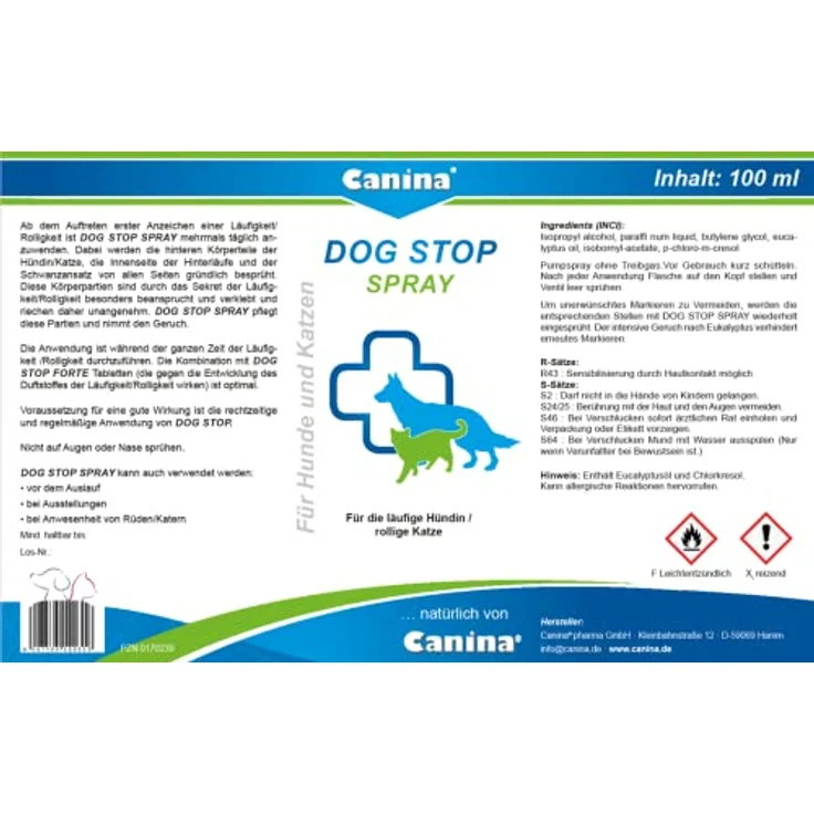 Canina Dog-Stop Forte Spray, 100 ml - Effektives Hundefernhaltespray zum Schutz läufiger Hündinnen – Bild 4