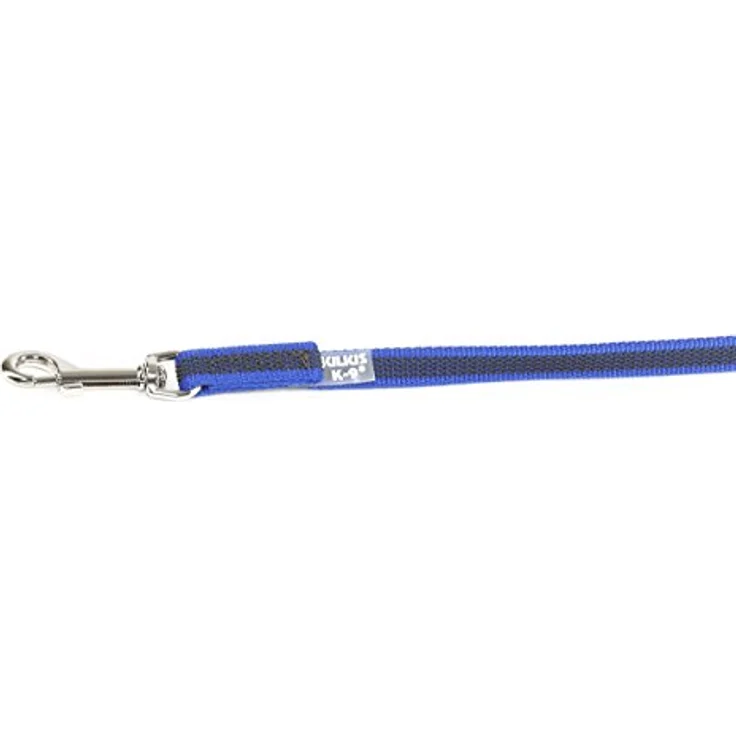 JULIUS K-9 IDC Color & Gray gumierte Leine, 14 mm x 1,2 m mit Schlaufe und O-ring, stark und widerstandsfähig, Blau-Grau – Bild 3
