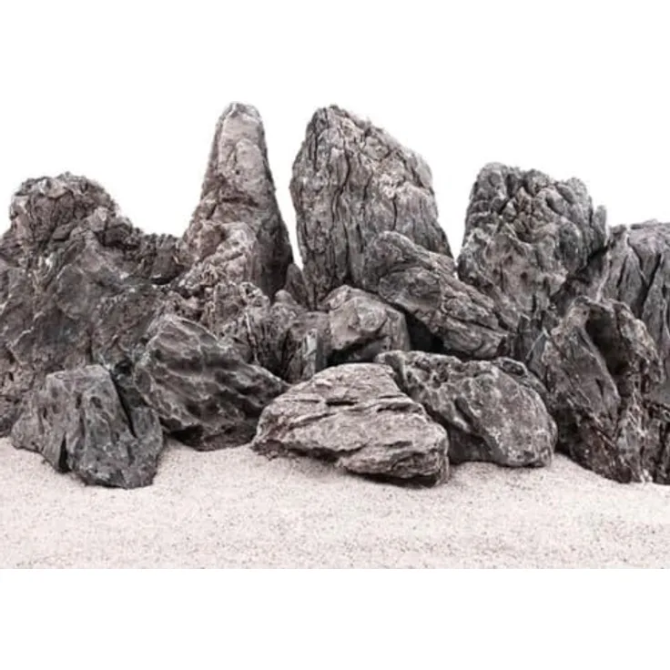 Aquaone Seiryu Deko Stein grau, Mini Landschaft für Aquascaping, 4-6 kg, Gr.XXL
