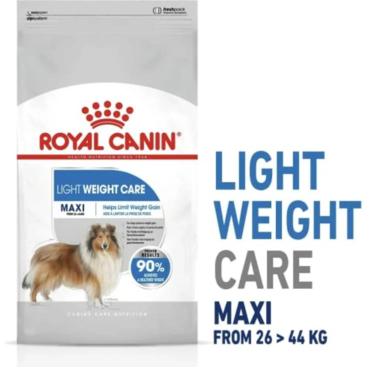 Royal Canin Light Weight Care Maxi, Trockenfutter für große Hunde mit reduziertem Fettgehalt und Gelenkunterstützung, 12 kg – Bild 2