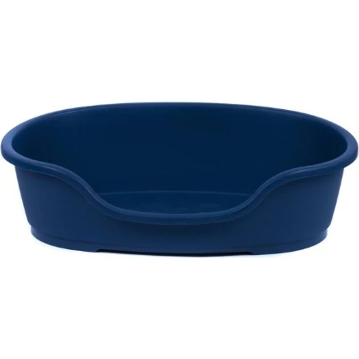 adena Hundekorb Kunststoff 125 cm, robust mit Anti-Rutsch-Füßen und Bodenbelüftung, blau – Bild 2