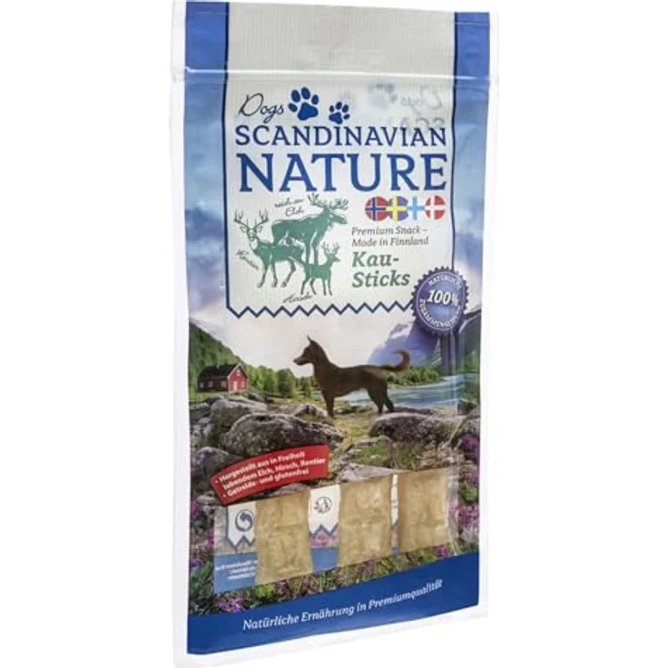 Scandinavian Nature Kausticks für Hunde mit Wild, 100% natürliche Zusammensetzung, getreide- und glutenfrei, 45g – Bild 1