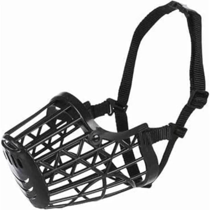 Trixie Maulkorb Kunststoff schwarz M - 20 cm – Bild 5