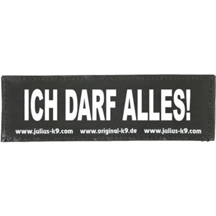 Julius-K9® Klettsticker Größe XS bis L S ICH DARF ALLES – Bild 2