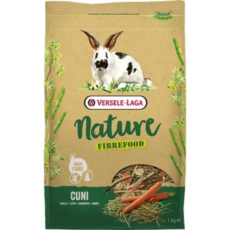 Versele-Laga Nature Fibrefood Cuni, 2,75 kg, Alleinfuttermittel für empfindliche Kaninchen, getreidefreie, abwechslungsreiche Mischung aus Gräsern und Gemüse – Bild 2