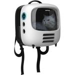 Cecotec Pumba 1800 Travel Fan, Katzen-Transportbox mit 2 Geschwindigkeiten, Belüftungssystem, Innenlicht, für Haustiere bis 8 kg, ergonomisches Design, große Fenster, Seitentasche