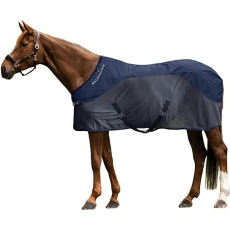 WALDHAUSEN Regen-Fliegendecke Comfort, atmungsaktives Meshgewebe, 145 cm, nachtblau – Bild 1