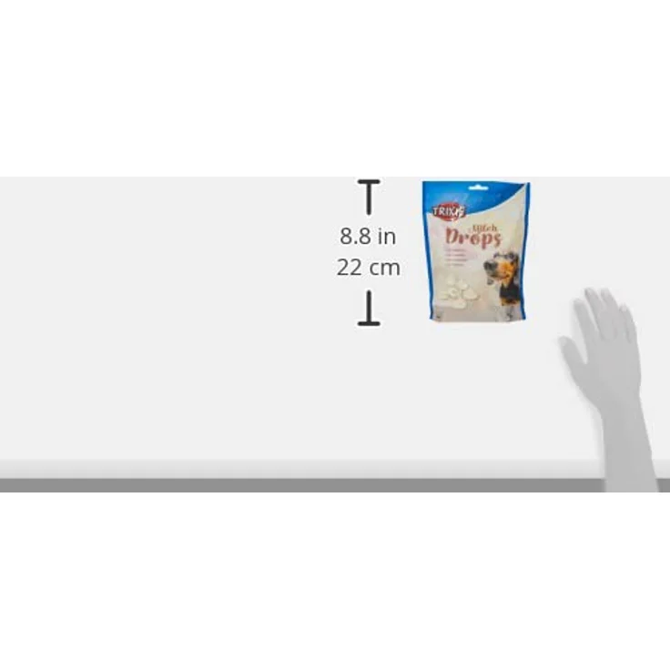 TRIXIE TX-31624 Milk Drops, Hundesnack mit wertvollen Vitaminen, 350g, wiederverschließbarer Beutel – Bild 3