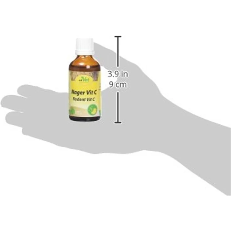 cdVet Nager Vitality Vitamin C 50 ml - Ergänzungsfuttermittel für Kleintiere, ideal zur bedarfsgerechten Vitaminversorgung – Bild 3