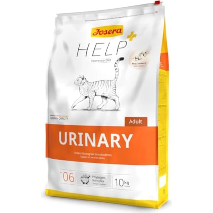 Josera Help Urinary, 10kg Trockennahrung für Katzen, magnesiumreduzierte Rezeptur zur Förderung eines sauren Harn-pH-Werts, unterstützt die Harnwegsgesundheit – Bild 1