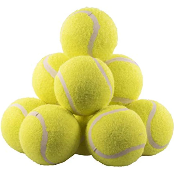 Rosewood 12 Standard-Tennisbälle, Hundespielzeug für interaktive Spiele, langlebig und mit Netztasche zur Aufbewahrung – Bild 2