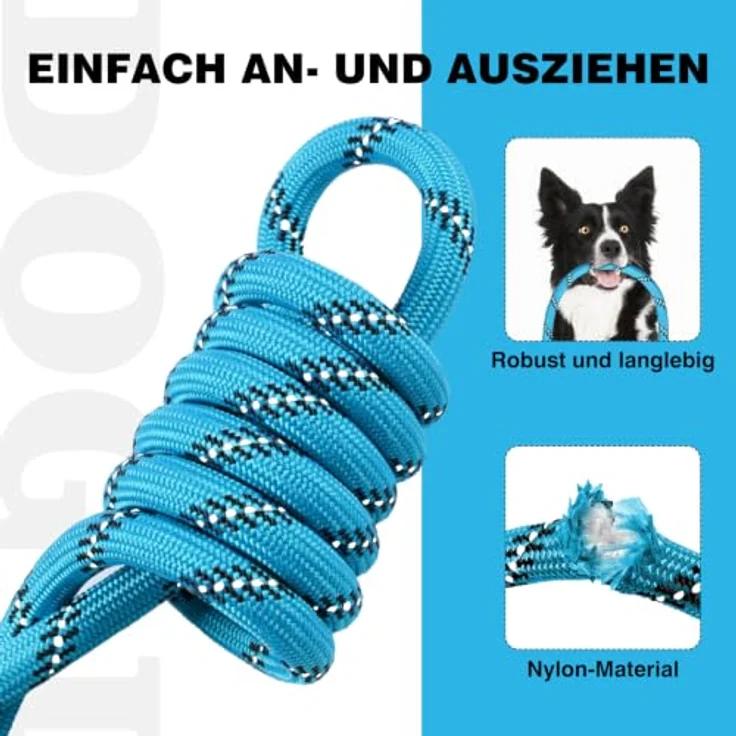 lynxking Reflektierende 180cm Hundeleine mit Zugstopp und Gepolstertem Griff, Ideal für Training und Gassi gehen – Bild 5