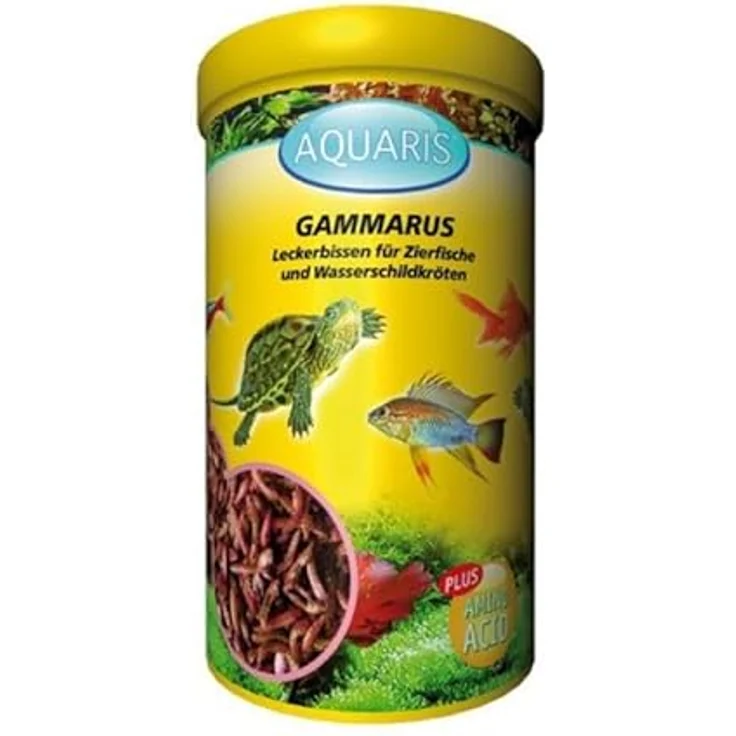 Aquaris AQUARIS Gammarus Fischfutter - 27,5 g / 250ml, ausgewogene Komposition für Zierfische, fördert gesundes Wachstum und Vitalität – Bild 1