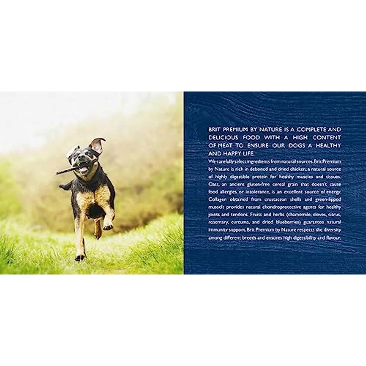 Brit Premium by Nature Adult M, Hunde-Trockenfutter mit wertvollen Inhaltsstoffen, 8kg – Bild 4