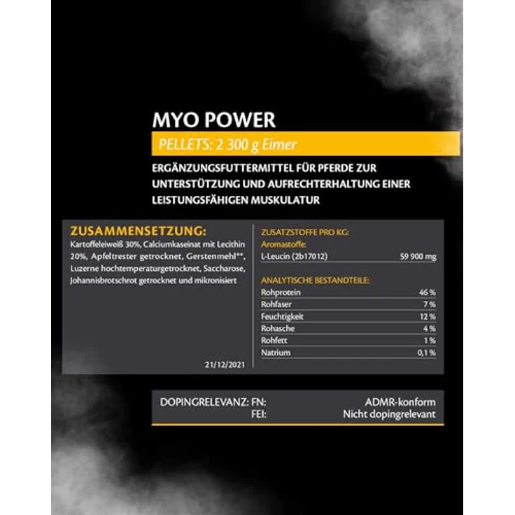 EQUISTRO® Myo Power, Ergänzungsfuttermittel für Pferde, Aminosäurekonzentrat zur Unterstützung des Muskelaufbaus, fördert Ausdauer und Kondition, 2,3kg – Bild 2