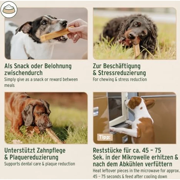 AniForte Käse Kauknochen Mini, 28-40 g - Natürlicher Kaukäse für kleine Hunde < 10 kg, geruchslos, glutenfrei, langanhaltender Kauspaß – Bild 5