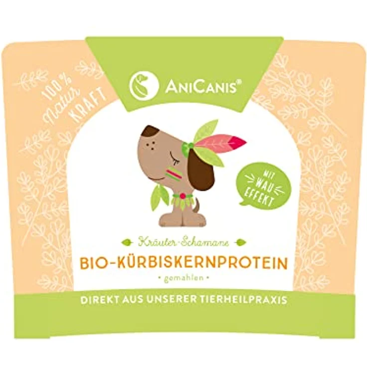 AniCanis Bio Kürbiskernprotein für Hunde & Katzen, Futterzusatz zur Unterstützung von Blase, Prostata & Harnwegen, 150g – Bild 3