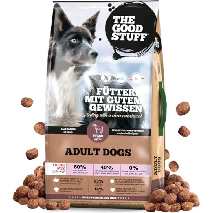 The Goodstuff Adult Pferd, Hunde-Trockenfutter mit hohem Fleischanteil, 12,5kg