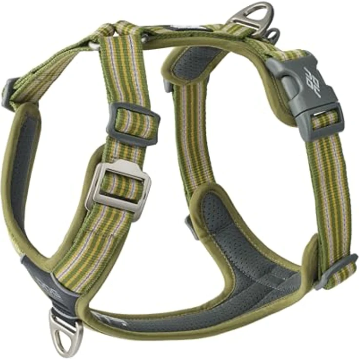 DOG Copenhagen Comfort Walk Air 3.0 Hundegeschirr - Ergonomisches Geschirr mit reflektierendem Besatz, wasserabweisend, Größe L, Hunting Green – Bild 1