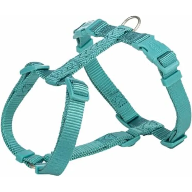 TRIXIE Premium Geschirr L–XL, 75-120 cm/25 mm, Aqua, hochwertiges Markengeschirr für Hunde