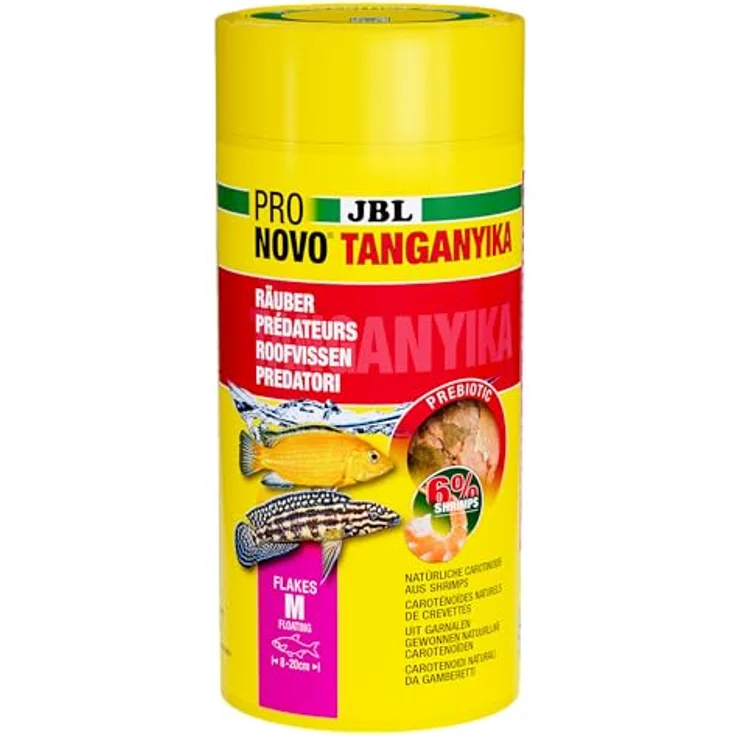 JBL PRONOVO TANGANYIKA FLAKES, Hauptfutter für Buntbarsche 8-20 cm, prebiotisch, 1000 ml Flocken – Bild 2
