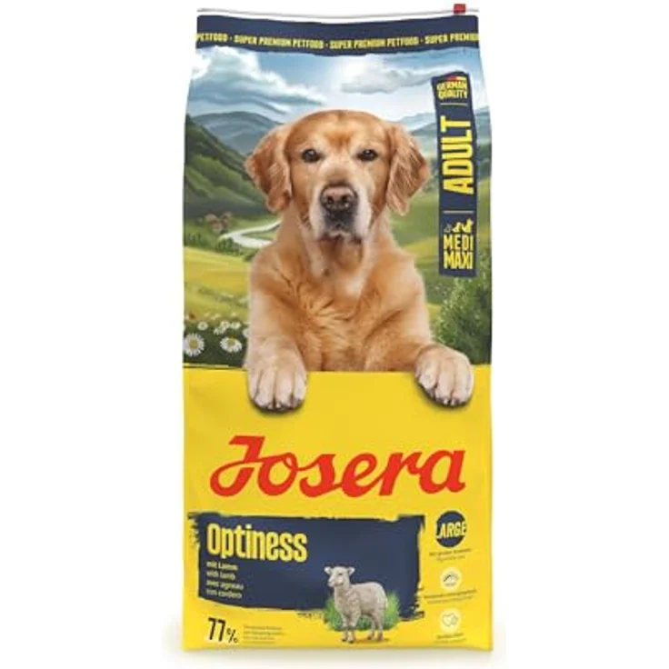 Josera Medi/Maxi Adult Optiness, Hundefutter für ausgewachsene, normal aktive Hunde, 12,5 kg – Bild 1
