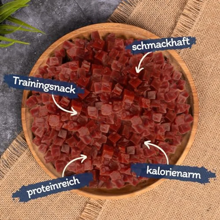 Lyra Pet® Entenbrustwürfel, 1 kg Kausnack für Hunde, proteinreich und fettarm, ideal für Welpen und Senioren, wiederverschließbar – Bild 2