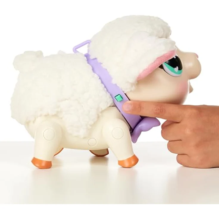 Moose Toys Little Live Pets My Pet Lamb Snowie, interaktives Baby-Lämmchen mit über 25 Geräuschen, weiß – Bild 7