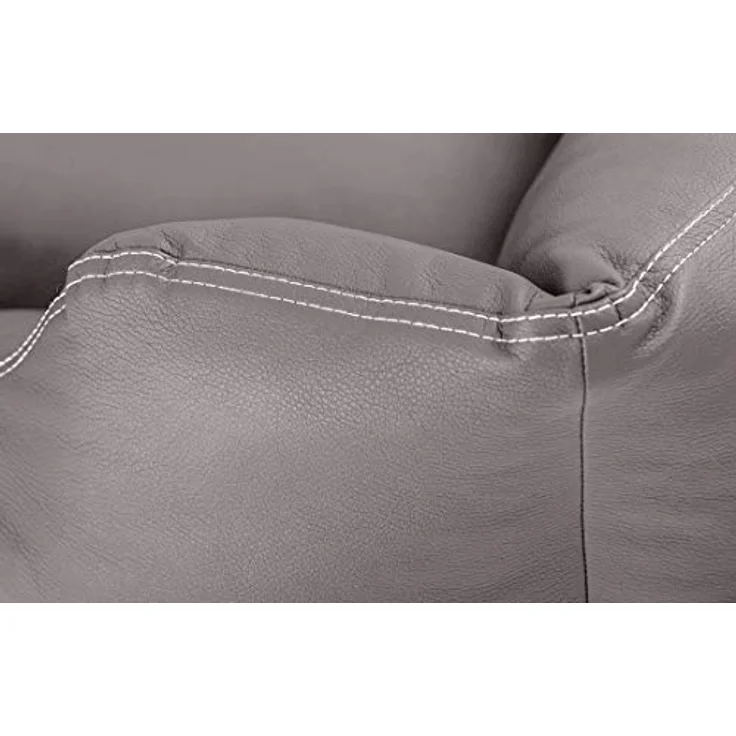 Knuffelwuff Leder Hundebett Sidney grau XXL – Bild 4