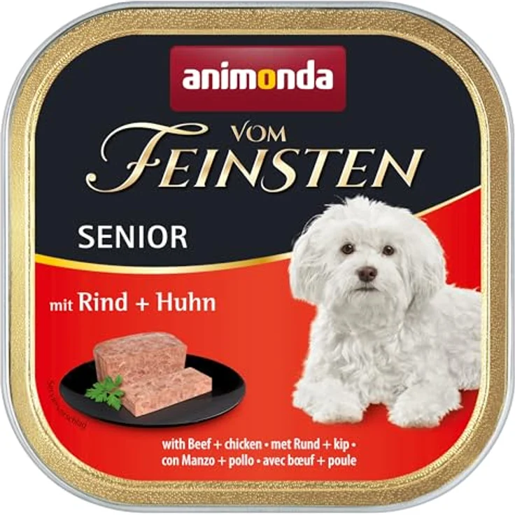 Animonda Vom Feinsten Senior, Hundefutter mit 6x150g Rind und Huhn, speziell für ältere Hunde ab 7 Jahren – Bild 2