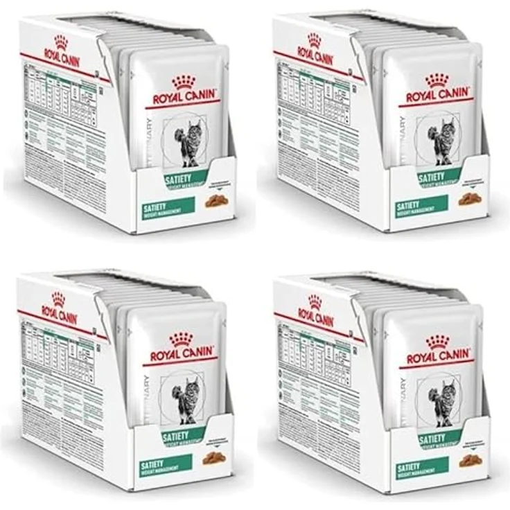 ROYAL CANIN Veterinary Satiety Weight Management, 12x85g, Feuchtfutter zur Gewichtskontrolle mit hohem Proteingehalt für Katzen – Bild 1