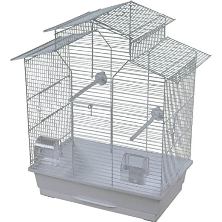 duvoplus DUVO+ 493/115 Käfig Iza 2, Vogelkäfig in Weiß