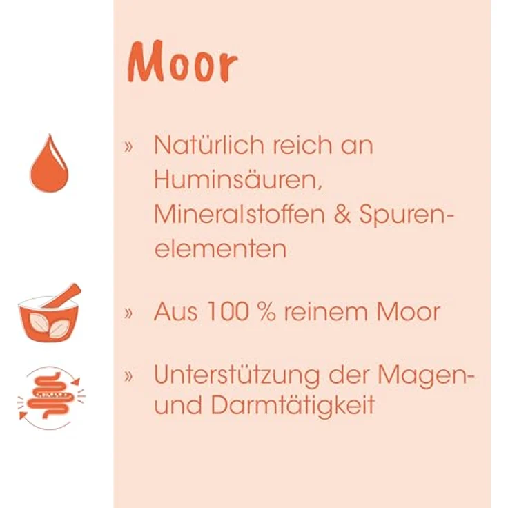 cdVet Moor, 1,8 kg Pulver zur Unterstützung der Magen-Darm-Tätigkeit bei Hunden, Katzen und Pferden – Bild 2