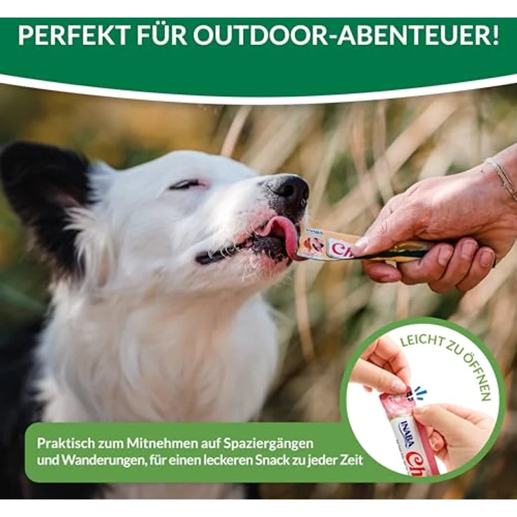 INABA Churu Hundeleckerli, Getreidefreier, Zuckerfreier Creamy Snack aus 100% Hühnerfleisch, Kalorienarm, 56 g (1er Pack) – Bild 5