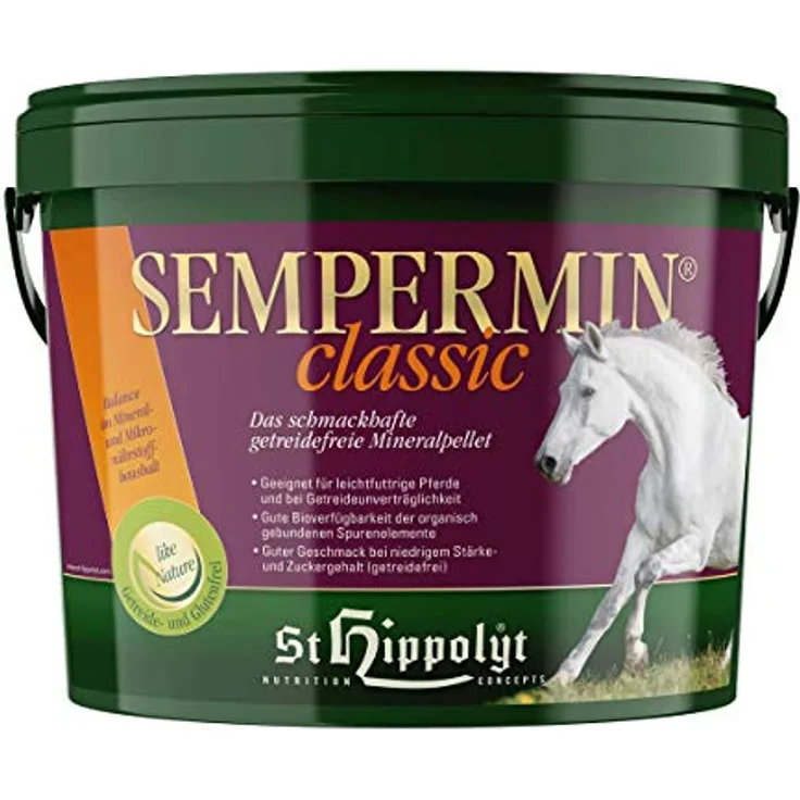 St. Hippolyt Sempermin Classic, Mineralfutter für Pferde, 5 kg