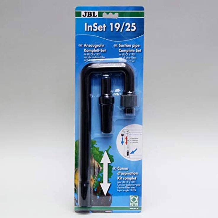 JBL Aquaristik und Terraristik InSet 19/25 Ansaugrohr Komplett-Set, Zubehör für Aussenfilter mit Verlängerung von 36 bis 55 cm und Ansaugkorb – Bild 2