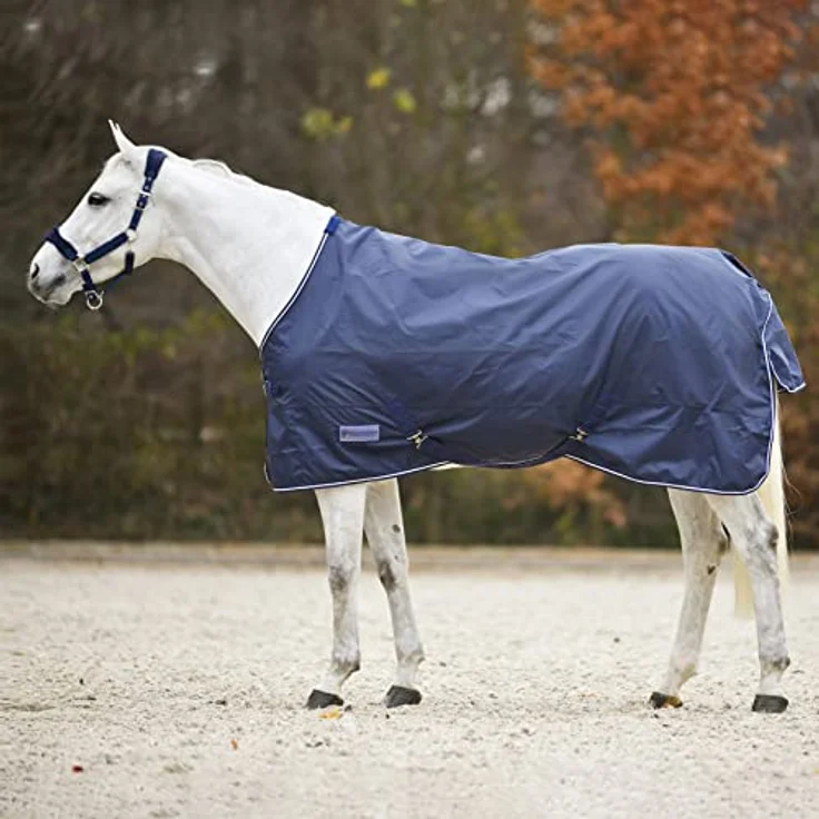 WALDHAUSEN Regendecke Economic, leichte wasserdichte Decke aus 423 Denier Polyester, Nachtblau, 145 cm – Bild 2
