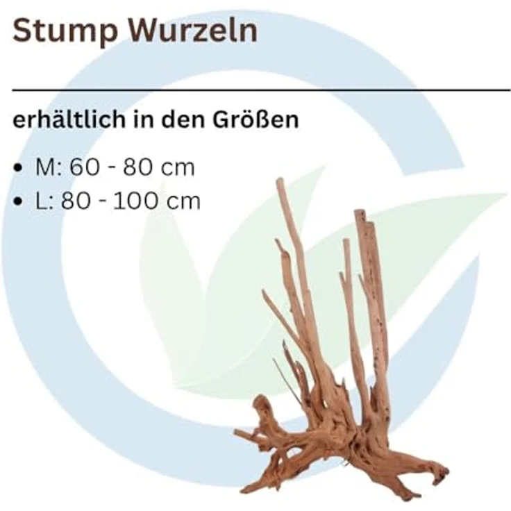 Aquaone Stump Wurzel M, Aquarium-Wurzel 60-80 cm für Aquascaping, naturbelassen – Bild 2
