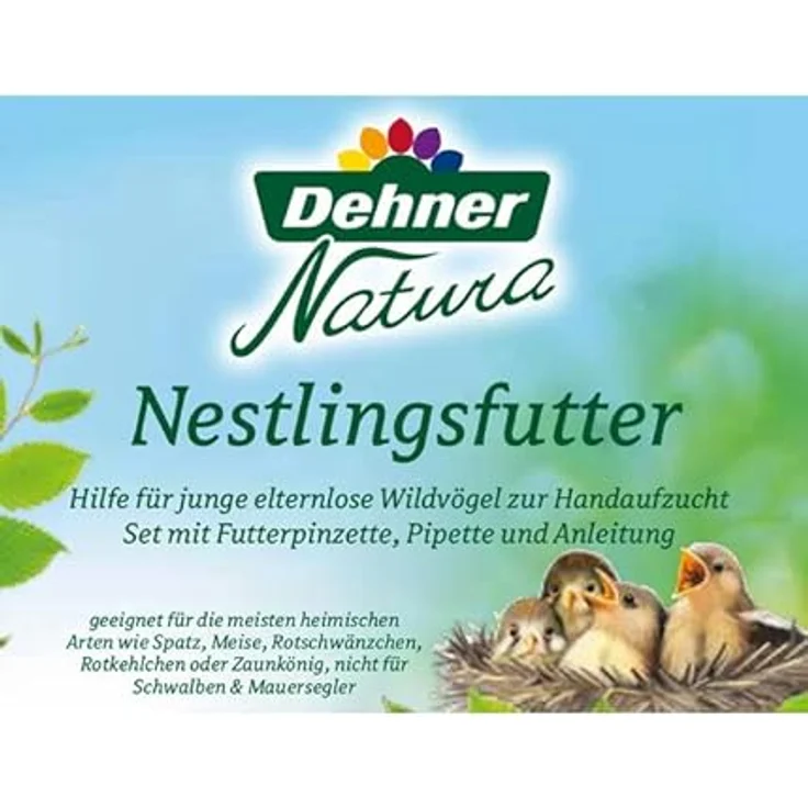 Dehner Natura Premium Wildvogelfutter, Nestlingsfutter für elternlose Wildvögel, proteinreich, 100 g – Bild 4