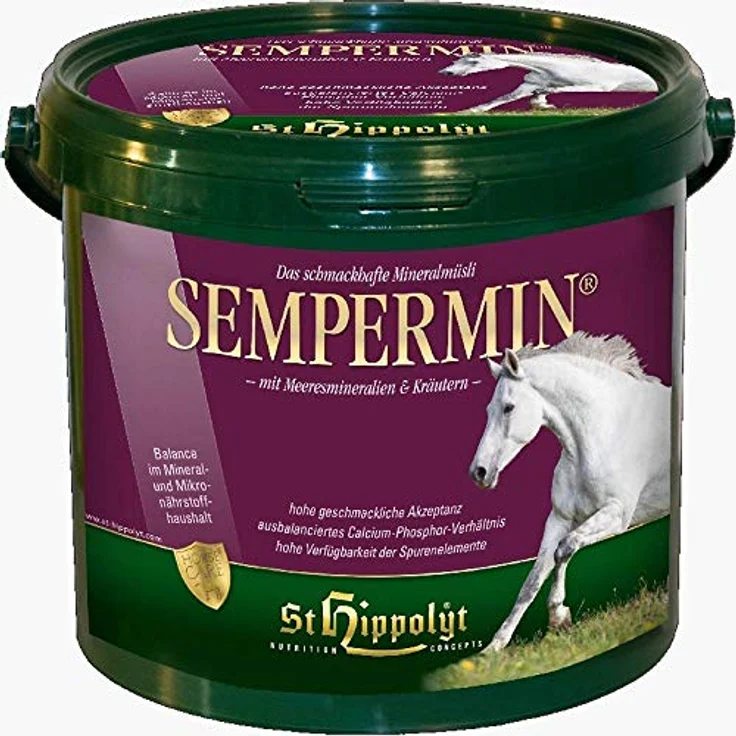 St. Hippolyt SemperMin Mineral Müsli, 7,5 kg Pferdefutter für gesunde Mineralversorgung