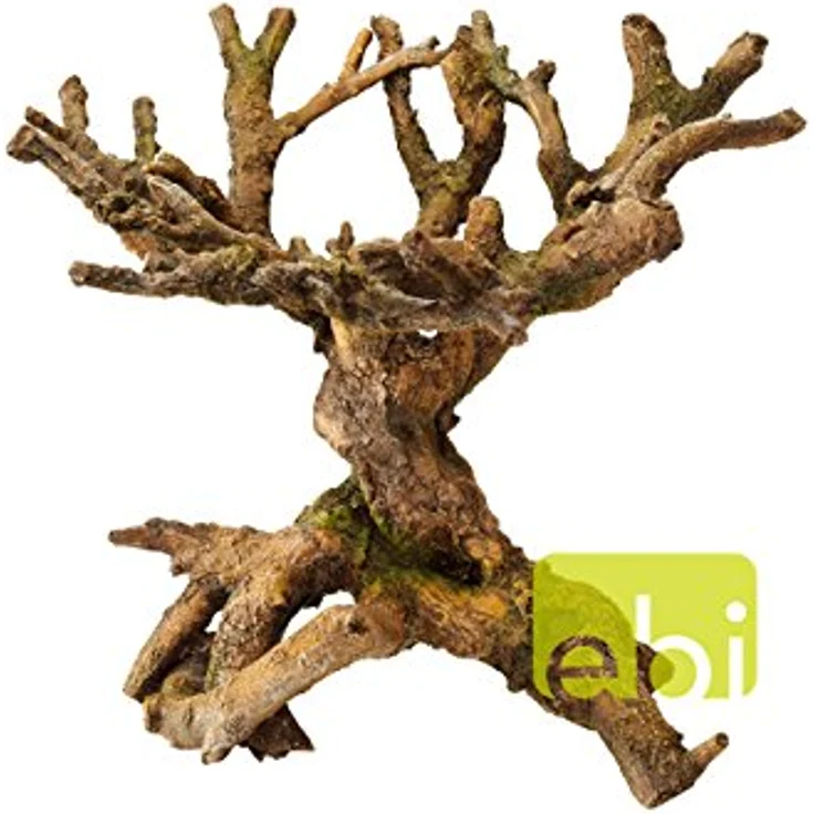 EBI Aqua Della Bonsai Dekoration, braun, naturgetreue Aquarium Deko aus ungiftigem Polyesterharz für Süß- und Meerwasseraquarien – Bild 2
