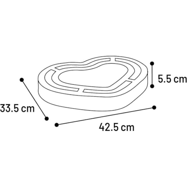 Flamingo Kratzbrett Poro Braun, Kratzpappe für Katzen mit Catnip und Klingelball, 42,5x33,5x5,5 cm, recycelbar – Bild 3