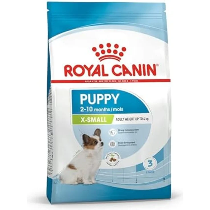 Royal Canin X-SMALL Puppy, 4er Pack Trockenfutter für Welpen sehr kleiner Hunderassen, 4 x 500 g, mit Omega-3 zur Unterstützung des Immunsystems und der Gehirnentwicklung – Bild 2