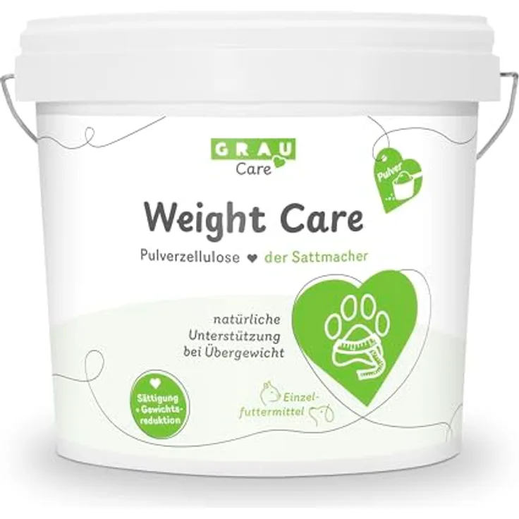 GRAU Weight Care, Ergänzungsfuttermittel für Hunde und Katzen, 600g, für kontrolliertes Gewichtsmanagement, mit natürlichen Zutaten, entwickelt in Deutschland