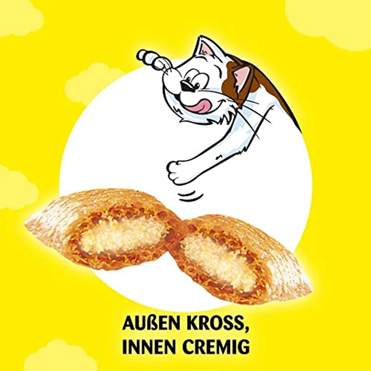 Dreamies Katzensnack Klassik Huhn, Sparpaket 6 x 60 g, knusprig und cremig-weich, mit Vitaminen, ohne künstliche Aromen – Bild 7