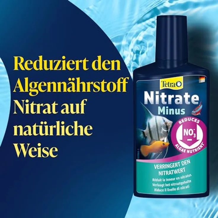 Tetra NitrateMinus, Nitratreduktion für Aquarien, biozidfreie Algenkontrolle, 100 ml für 400 Liter – Bild 4