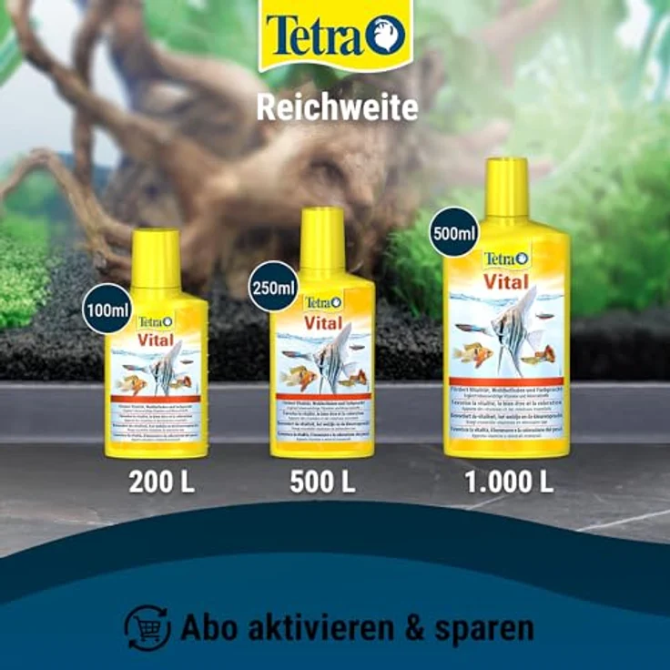 Tetra Vital, Vitalitätsfördernde Wasseraufbereitung für Fische, 250 ml Flasche mit lebenswichtigen Vitaminen und Mineralstoffen – Bild 4