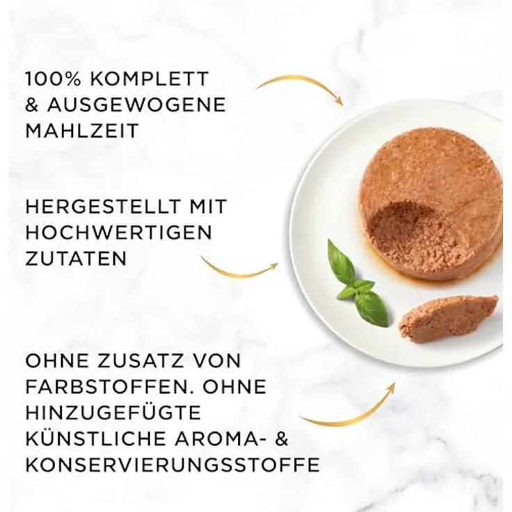 GOURMET Gold Feine Pastete mit Gemüse, Seelachs und Karotten, 12x85g, Alleinfuttermittel für ausgewachsene Katzen – Bild 5